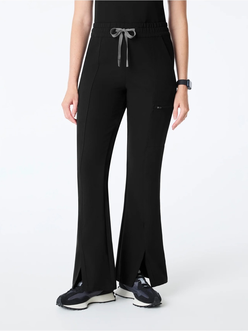 FIGS Montal Flare Scrub Pants Black XXS High Waisted FIONx Women’s Medical Nurse